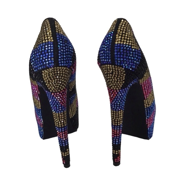 Steve Madden Dyvinal Camouflage Crystal Platform Stiletto Pump Women’s S… - Picture 5 of 12